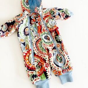 Hanna Andersson Winter Bunting Suit Full Body Coat 80 Girls Toddler 18 24 Months